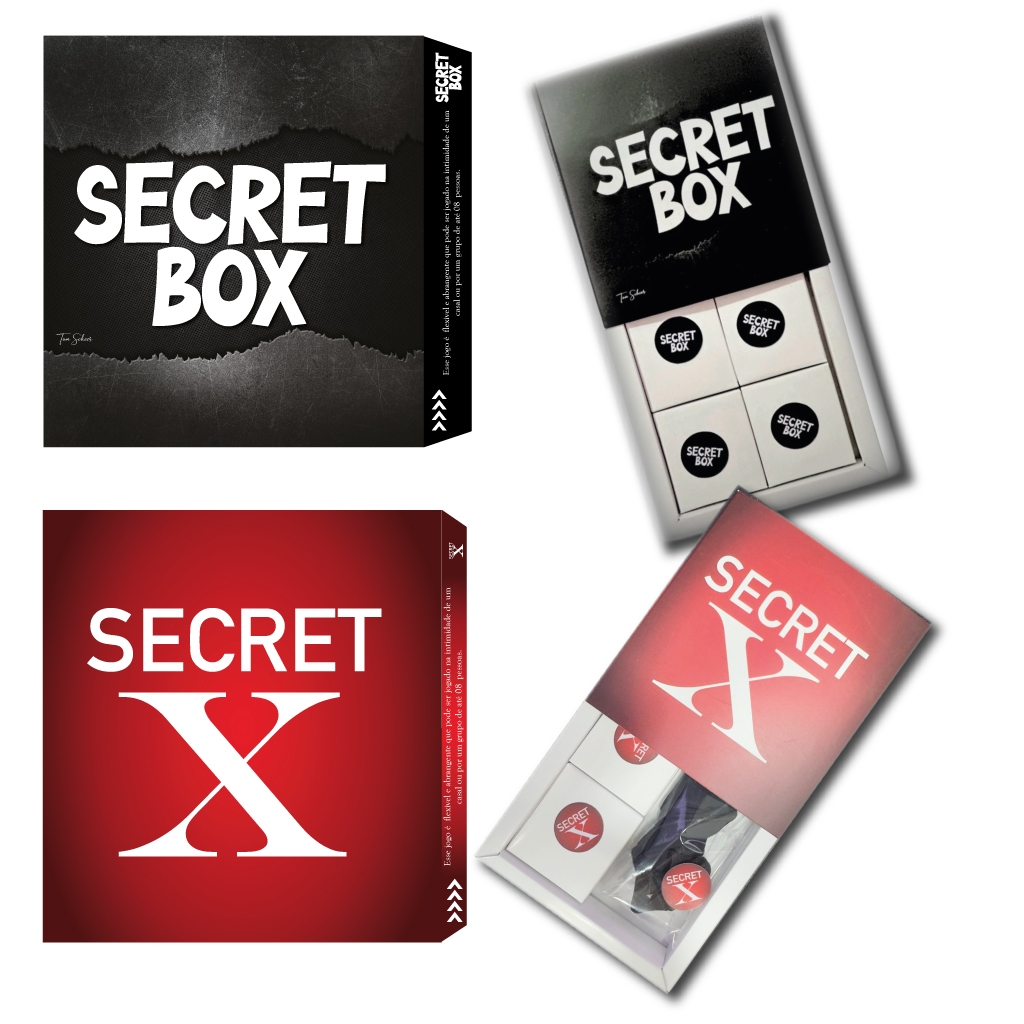 Kit jogo erótico secret x + secret box os dois jogos mais deliciosos de se jogar