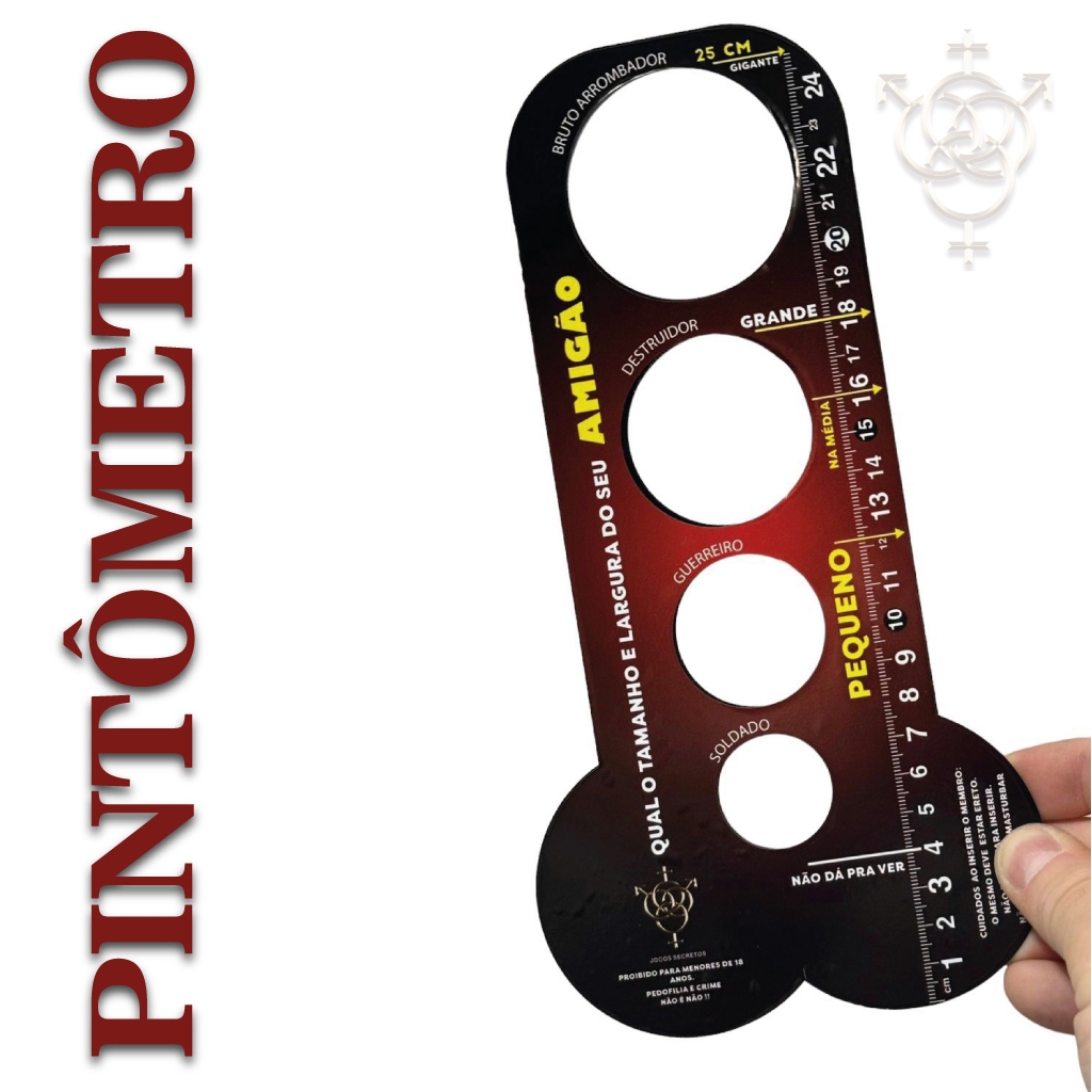 Pintômetro régua divertida , medindo a autoestima em centimetros