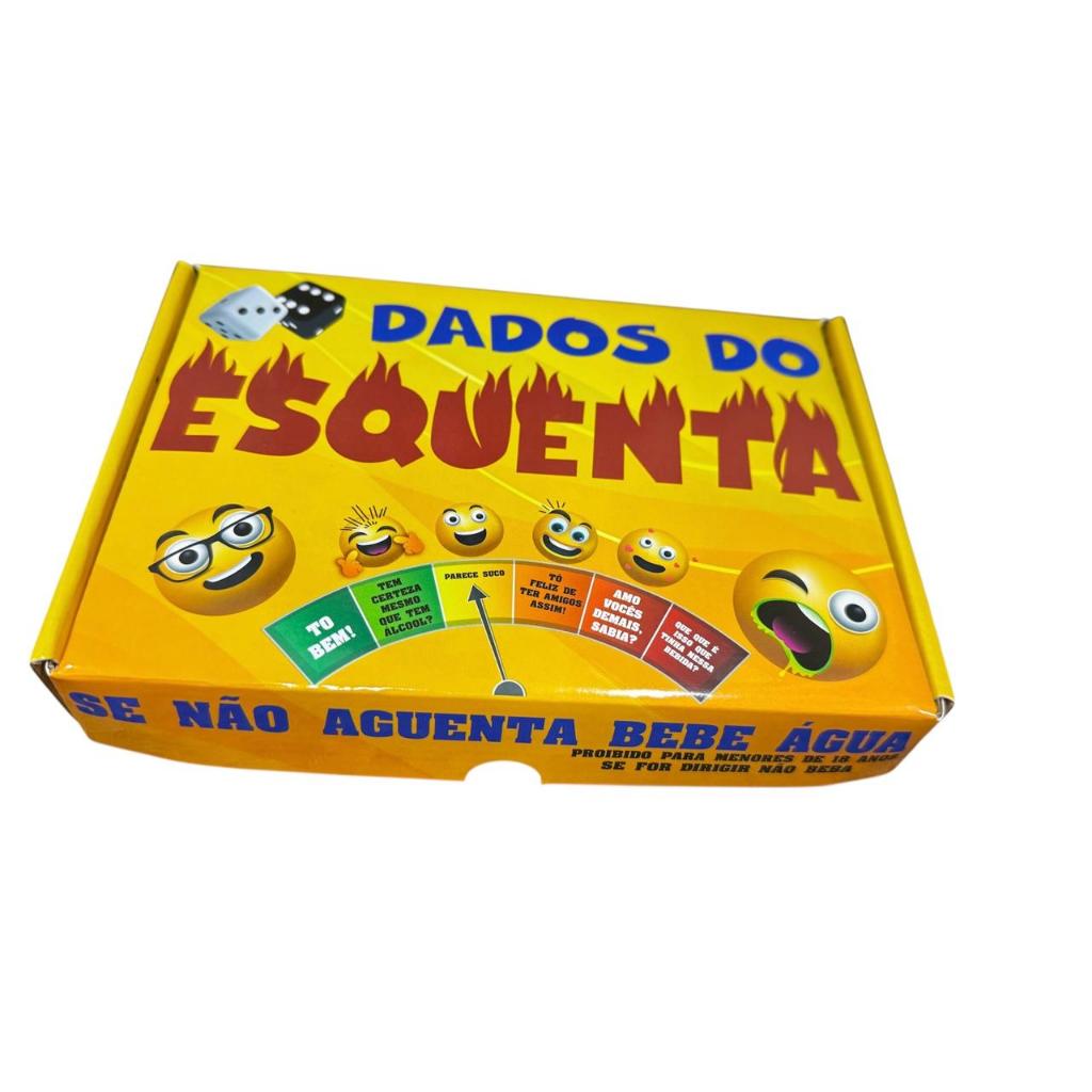 Jogo de bebidas  e Drink com shot, dados e  tabuleiro esquenta amigos sedução, leve ou Hot 2 em 1