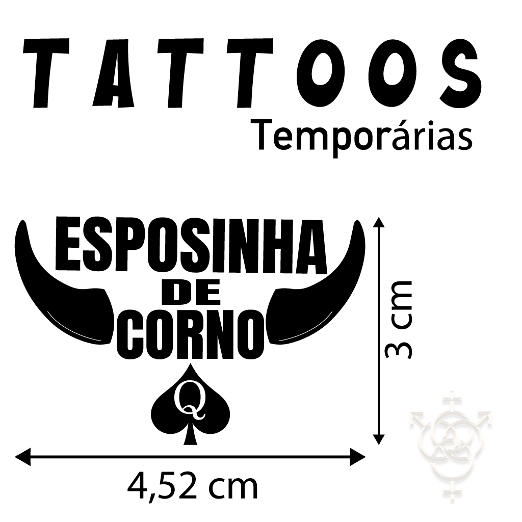 TATUAGEM TEMPORÁRIA  ESPOSINHA DE CORN....  COM  1 UNIDADE